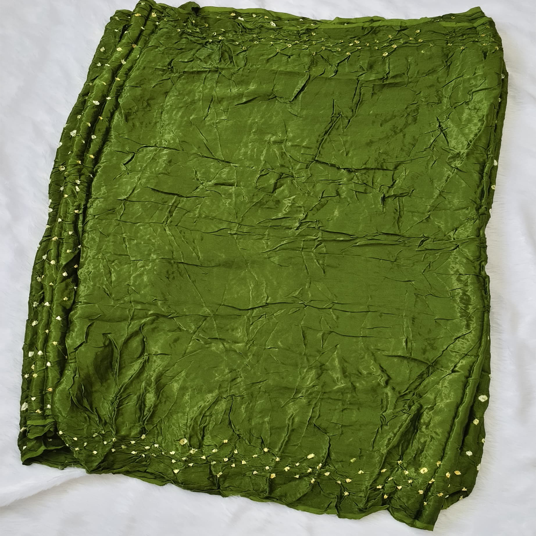 Pure Modal Bandhej Saree