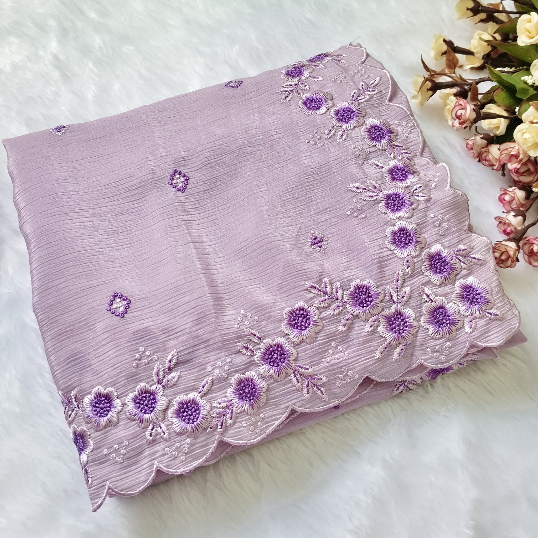 Crushed Tissue Silk Saree