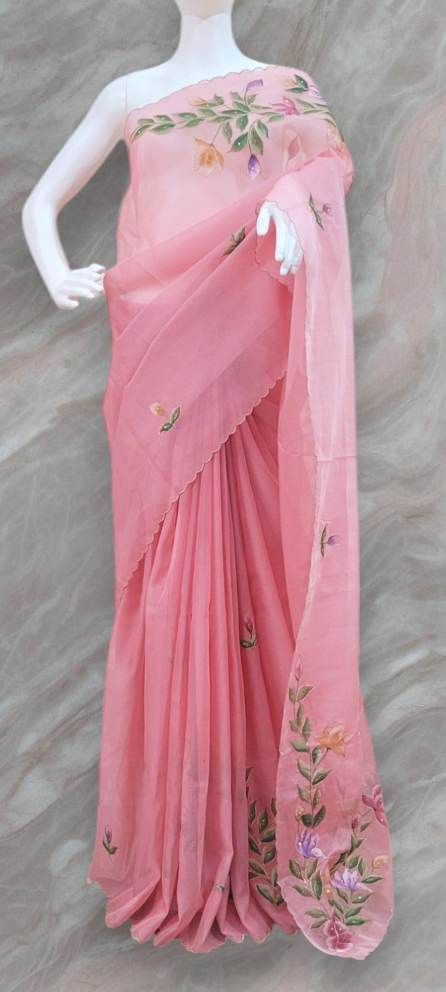 Crepe Silk Saree - StitchVogue