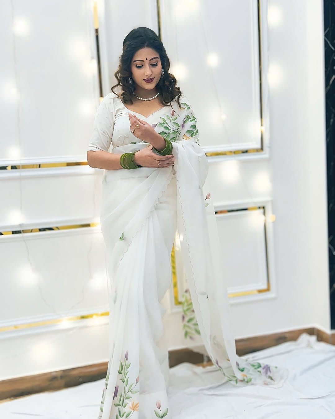 Crepe Silk Saree - StitchVogue