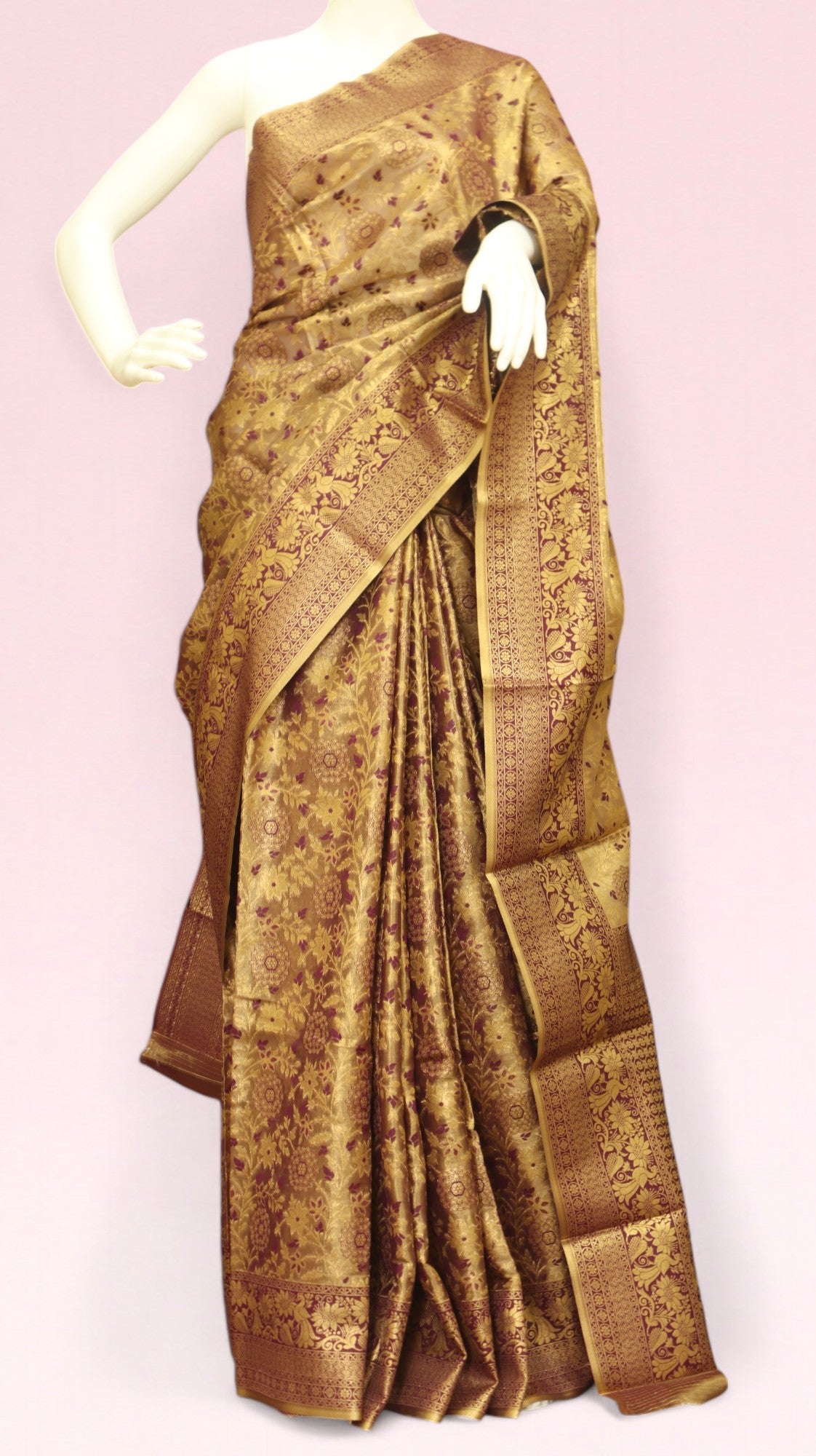 Kanjeevaram Silk Saree - StitchVogue
