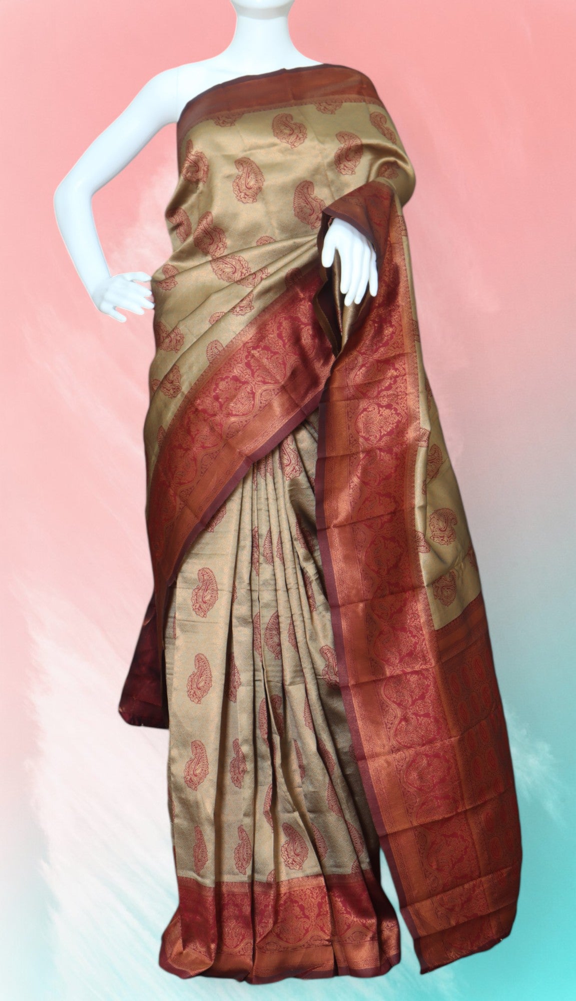 Kanjeevaram Silk Saree - StitchVogue