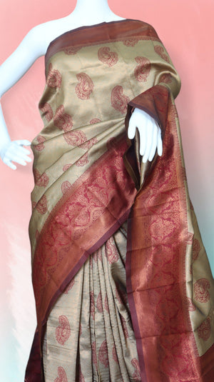 Kanjeevaram Silk Saree - StitchVogue