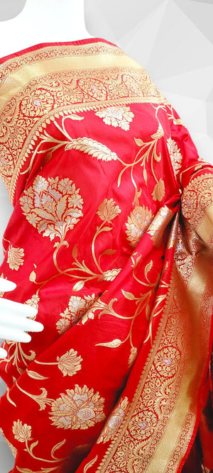 Katan Silk Saree - StitchVogue