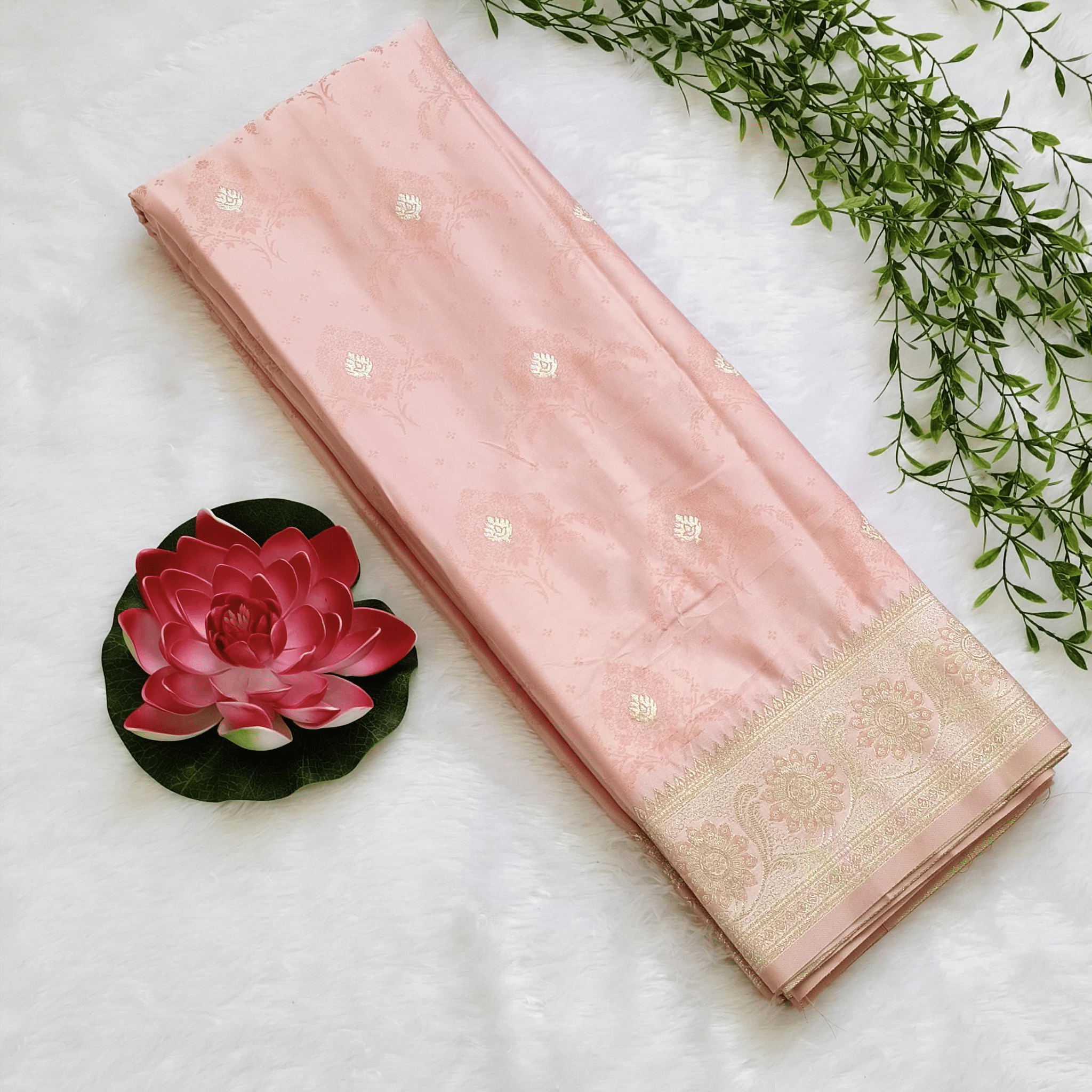 Lichi Silk Saree - StitchVogue