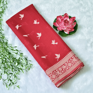 Mercerised Cotton Saree - StitchVogue