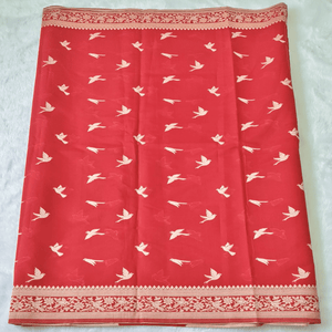 Mercerised Cotton Saree - StitchVogue