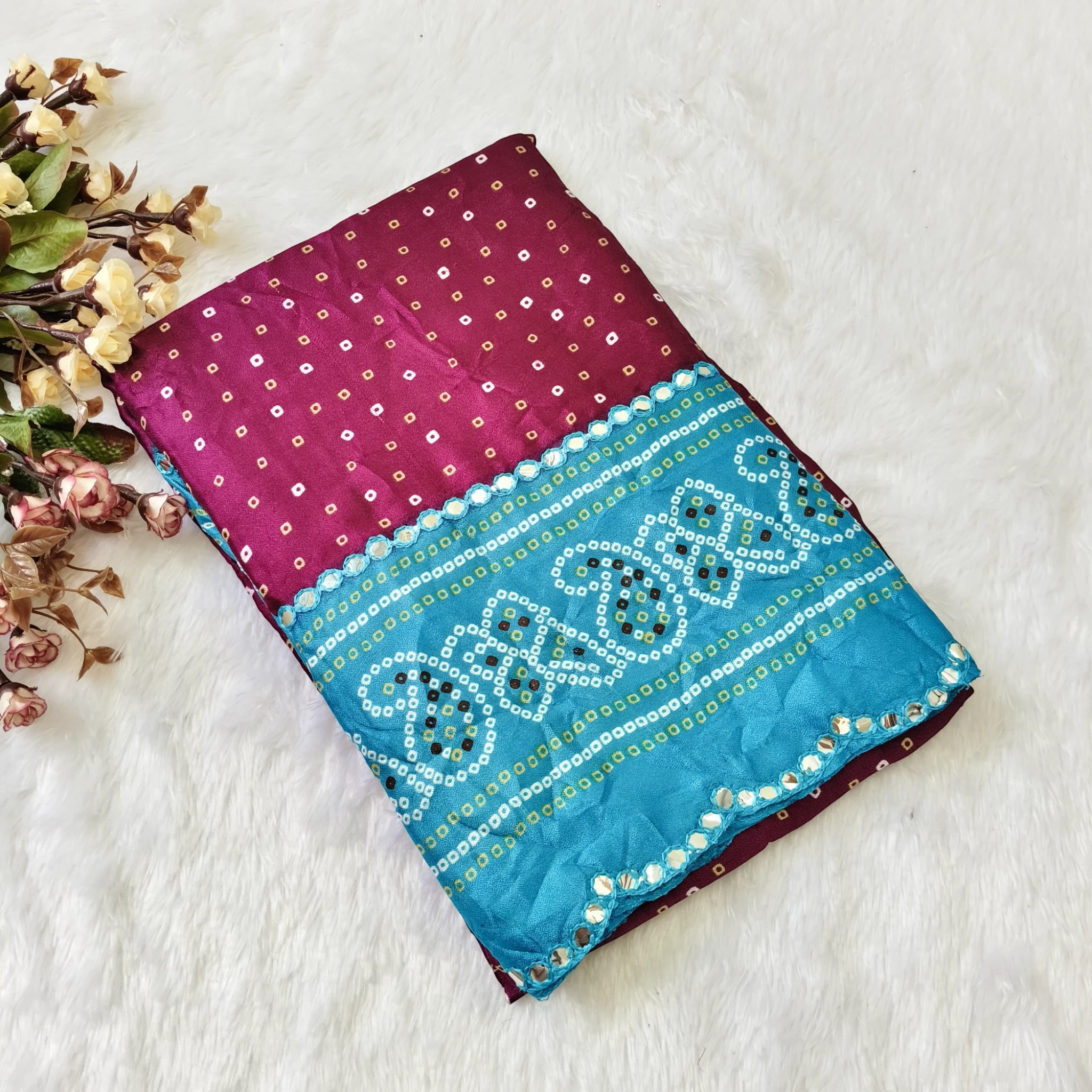 Moss Crush Saree