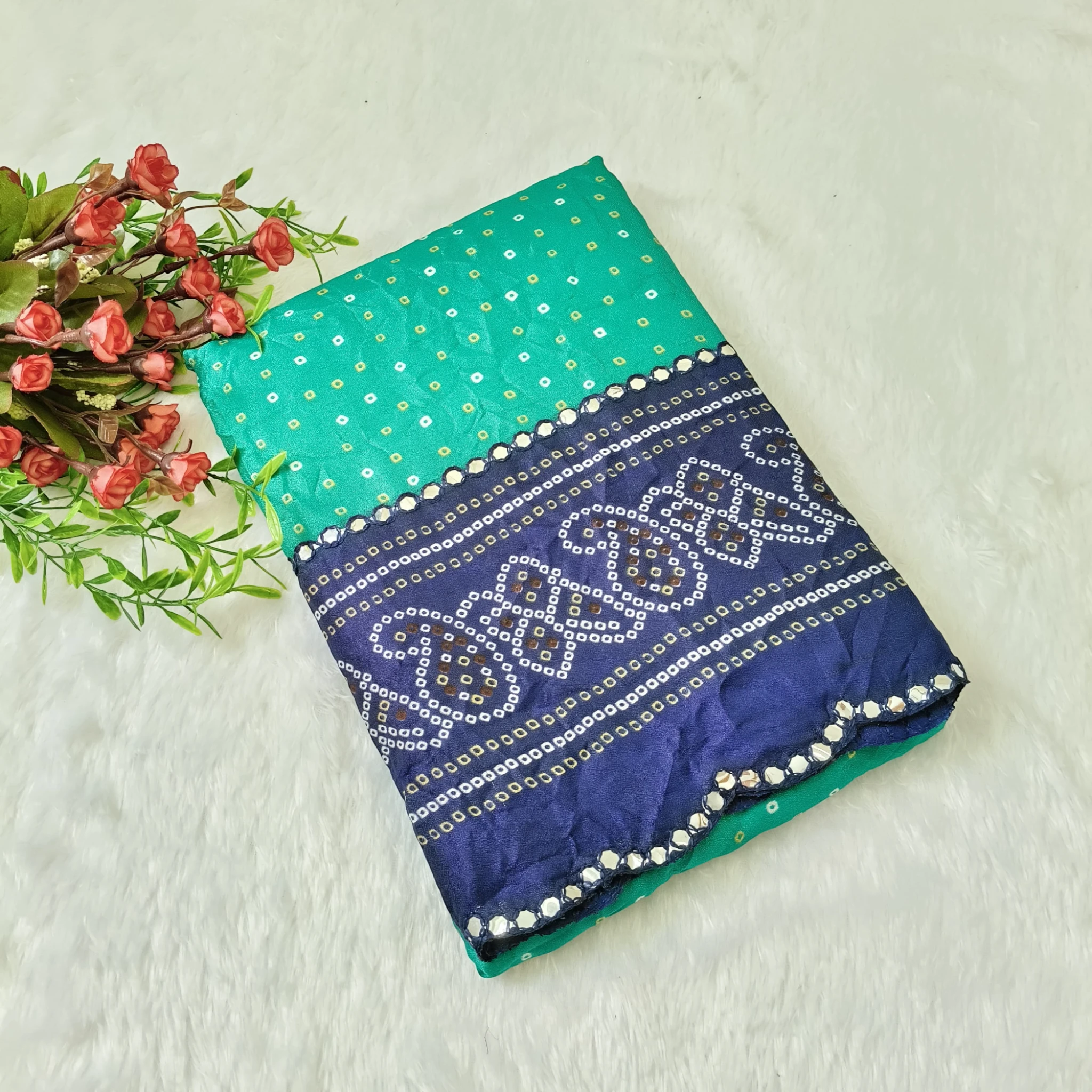 Moss Crush Saree