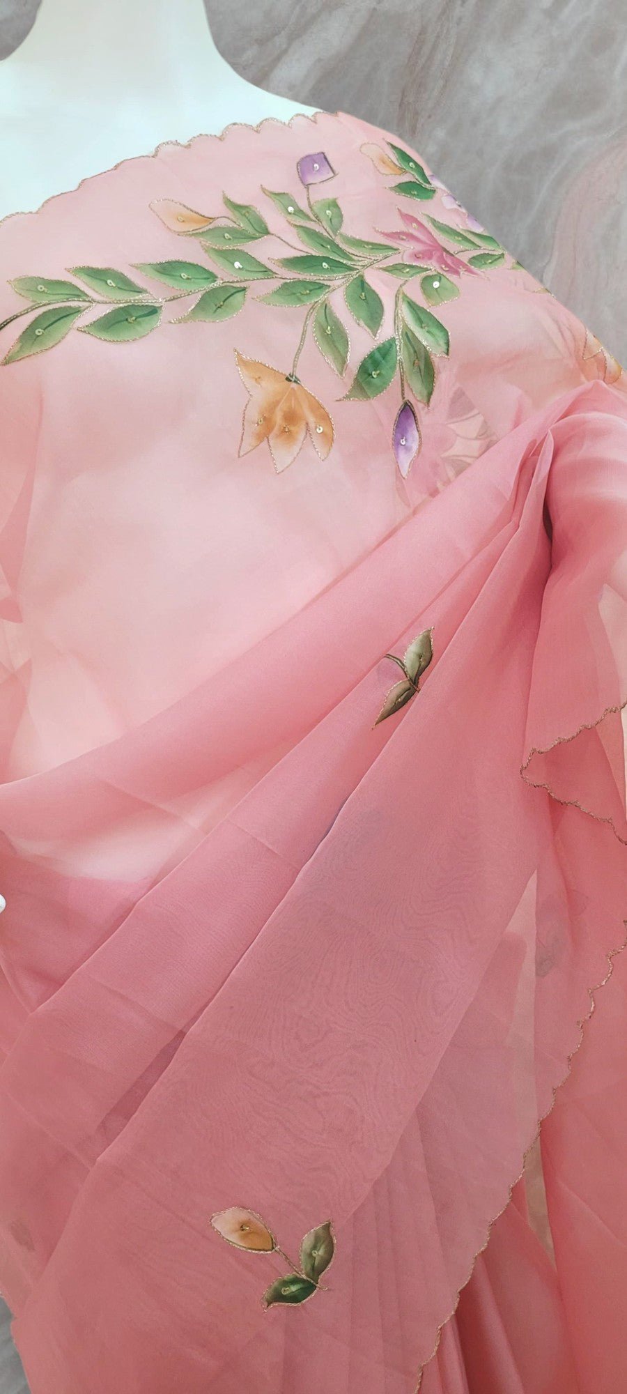 Crepe Silk Saree - StitchVogue