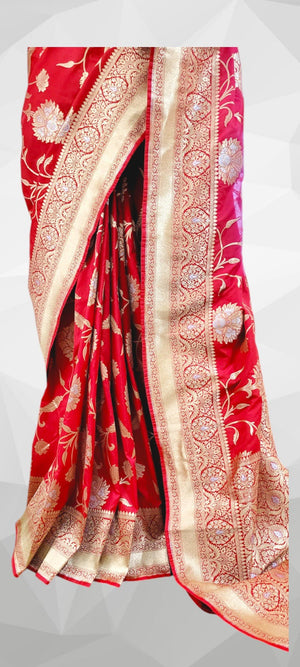 Katan Silk Saree - StitchVogue