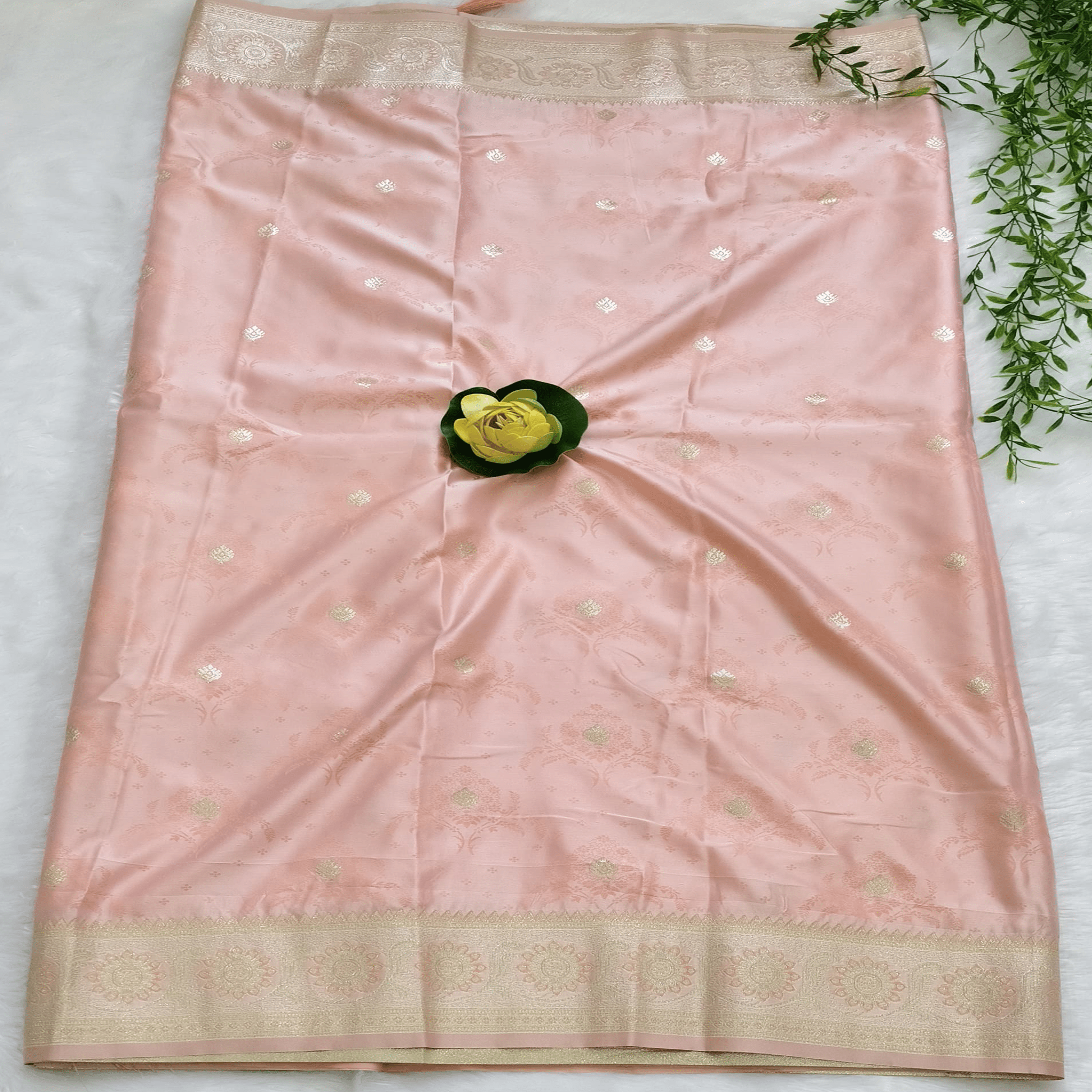 Lichi Silk Saree - StitchVogue