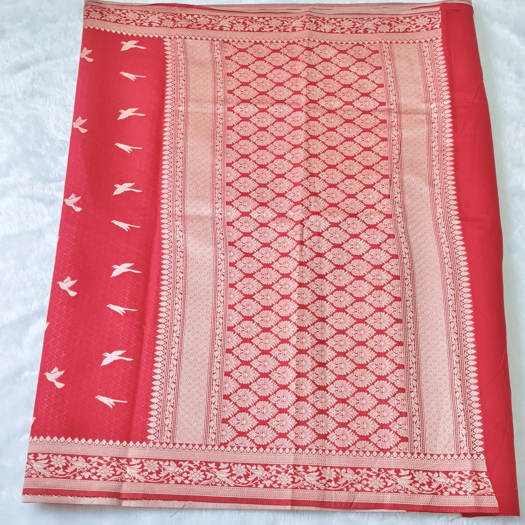 Mercerised Cotton Saree - StitchVogue