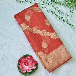 Organza Silk Saree - StitchVogue