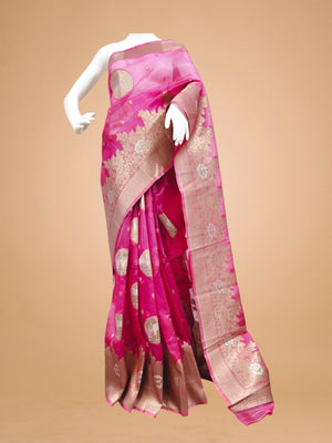 Organza Silk Saree - StitchVogue