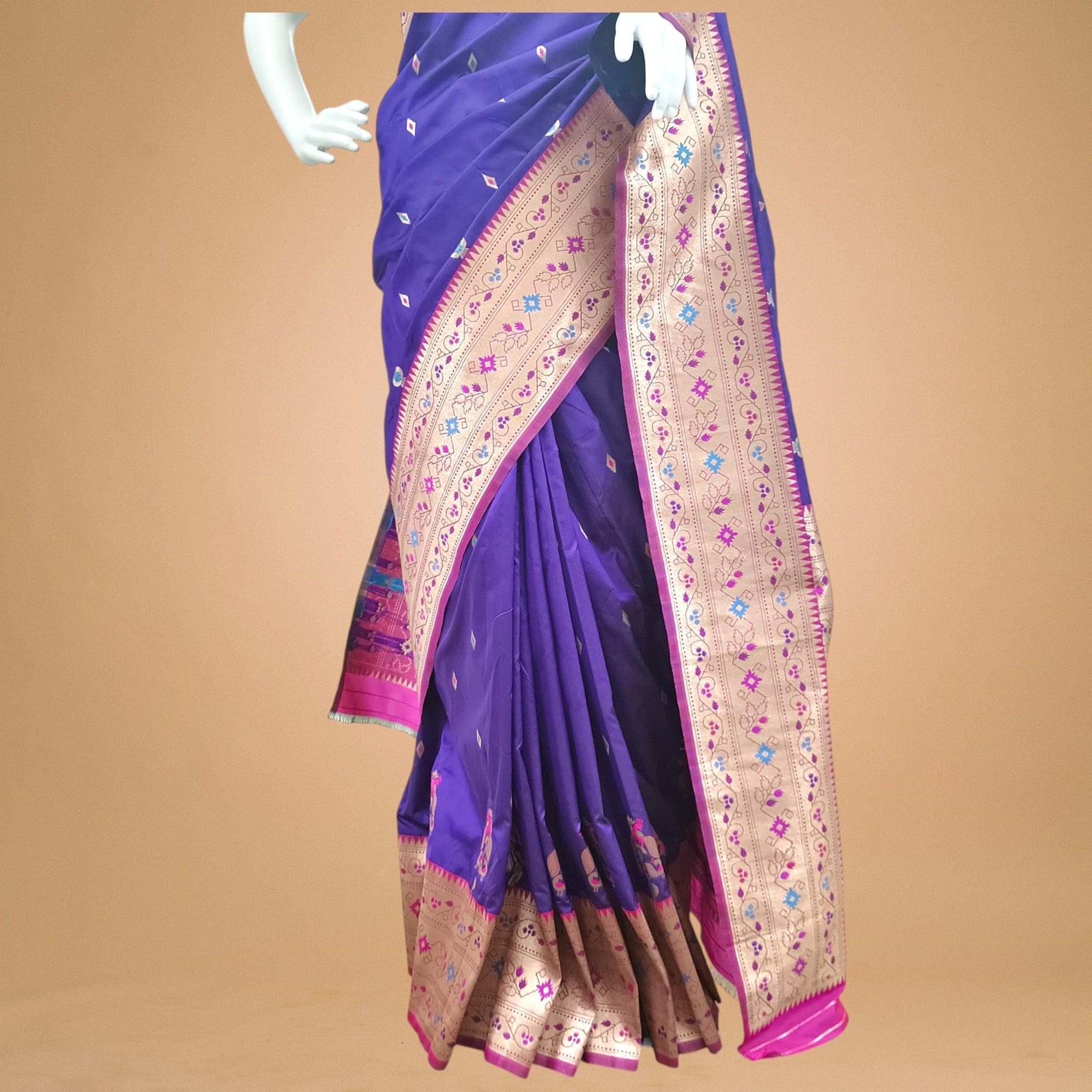 Paithani Silk Saree - StitchVogue